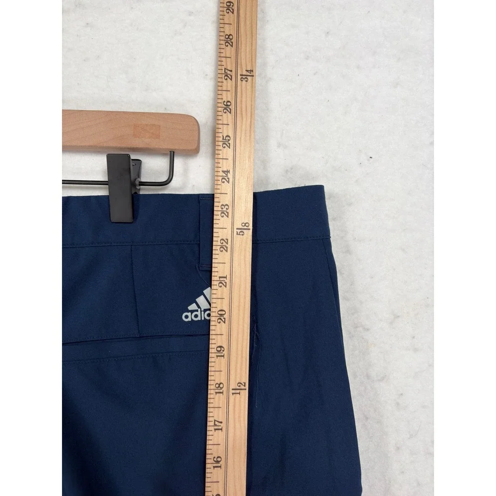 Adidas Mens Golf Shorts Navy Blue Flat Front Performance Size 42 RN88387